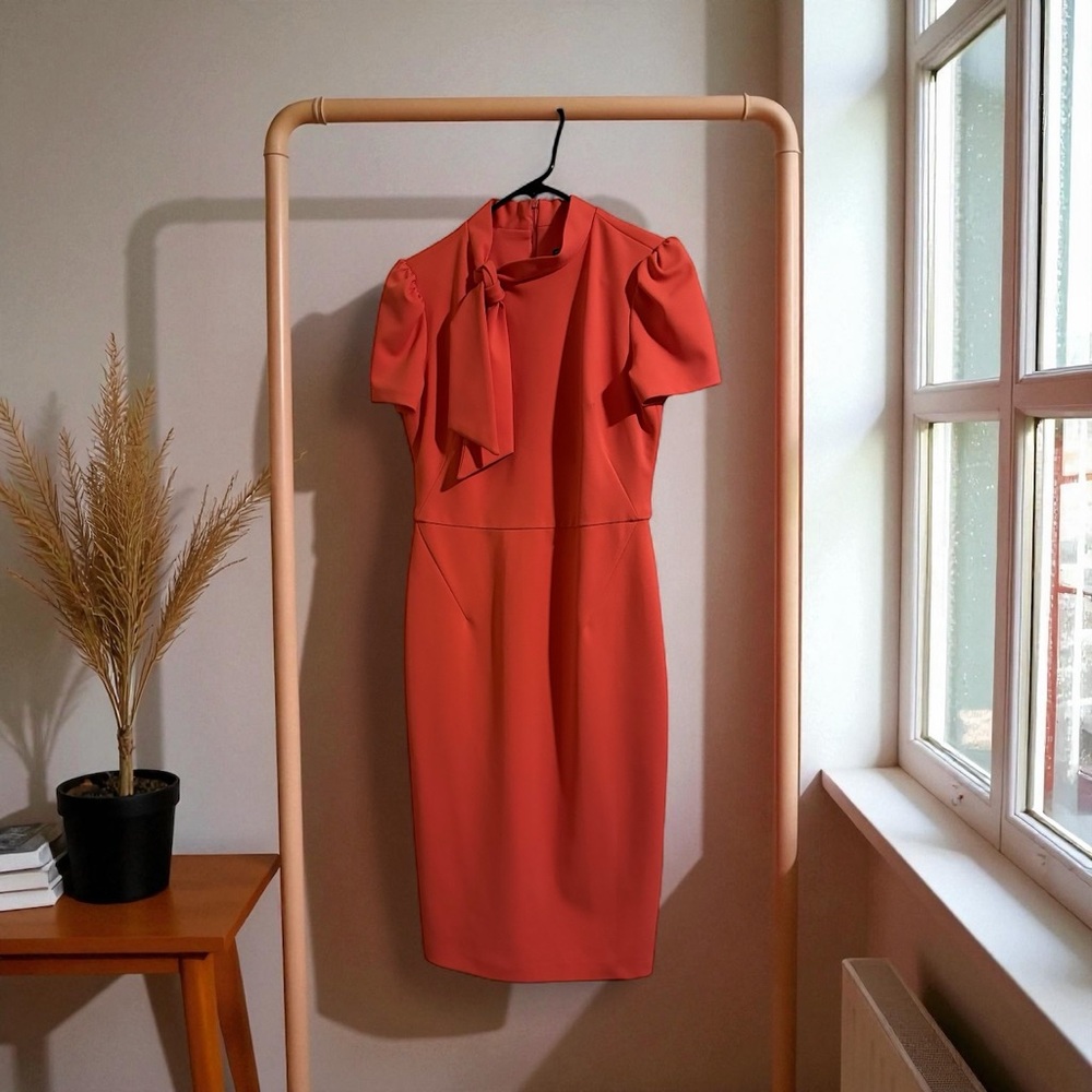 Maggy London Coral Midi Dress